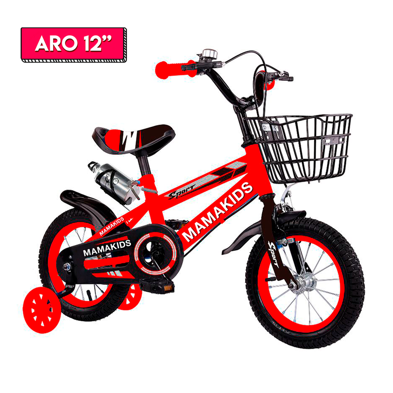 BICICLETA NIÑO ARO 12 ROJO -0