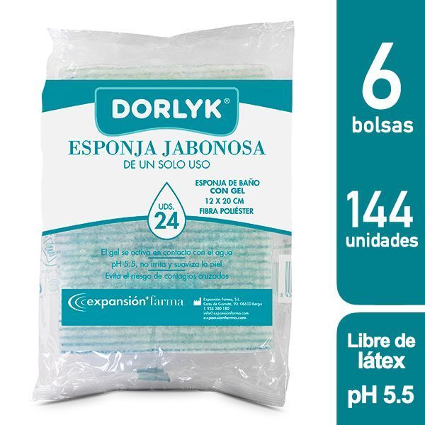 Esponja Jabonosa Desechable Dorlyk 144 unidades-0