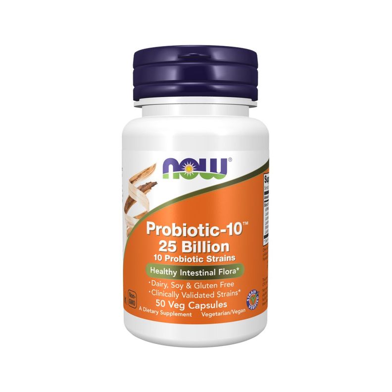 Probiotic-10 25 Billion 50 caps - Now Foods-0