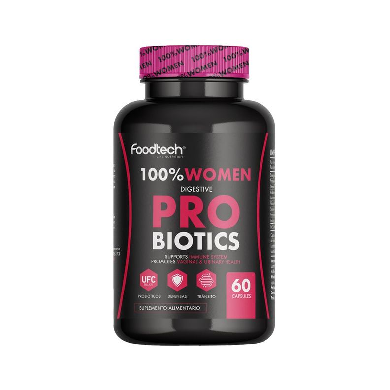 100% Women Digestive Probiotics 60 caps - Foodtech-0