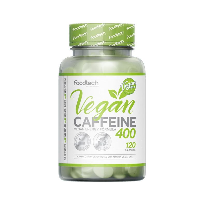 Vegan Caffeine 400 120 caps - Foodtech-0