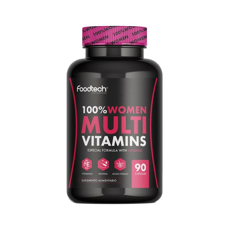 100% Women Multivitamins 90 caps - Foodtech -0