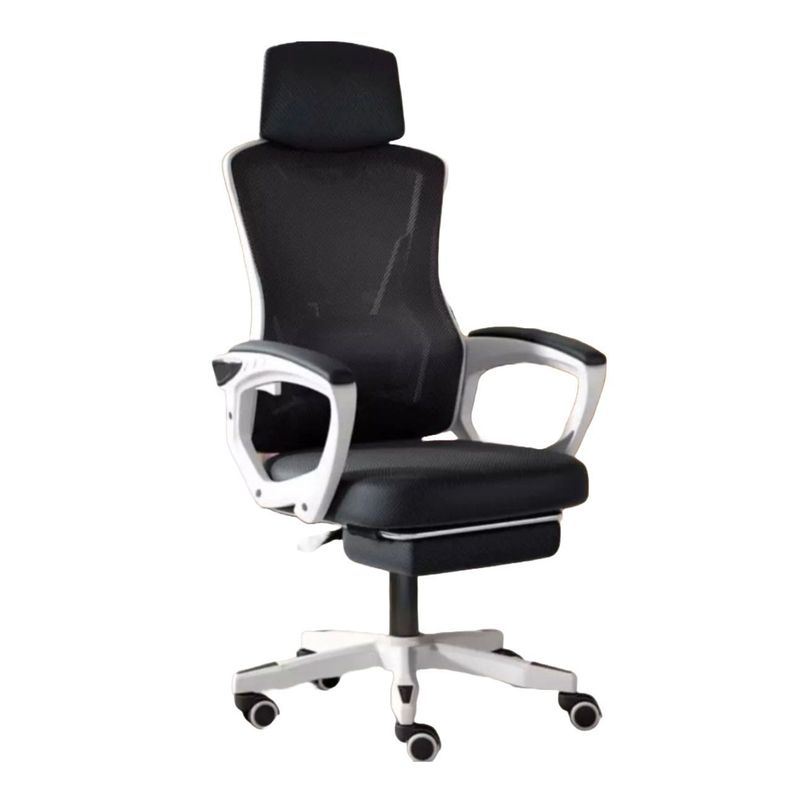Silla De Escritorio Ajustable Ergonómica - Blanco-1