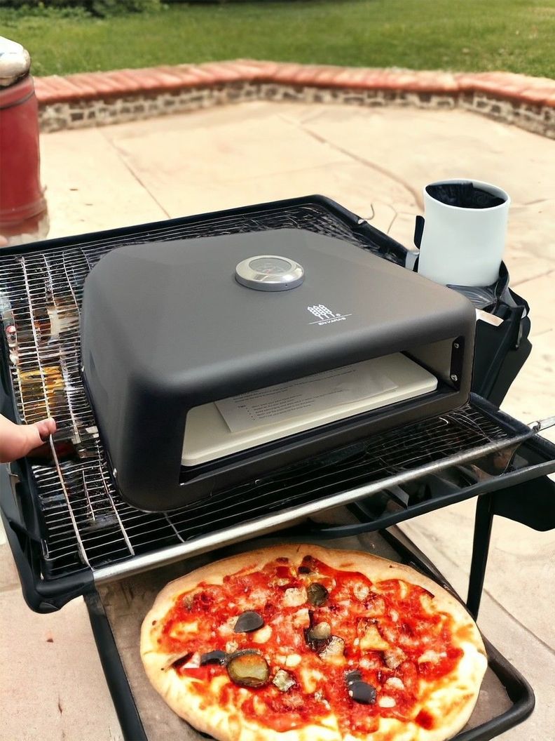 Mini horno para pizza 30 cms En Vara`s Meats & Grill-3