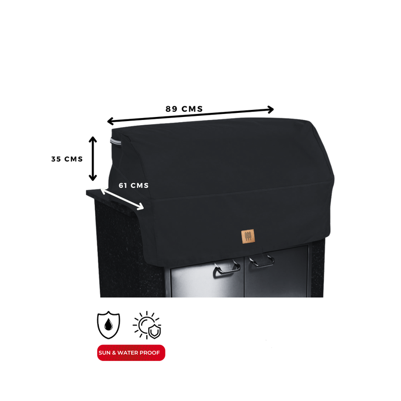 Funda cobertor para parrilla / parrillera empotrada 3-4 quemadores Talla M-1