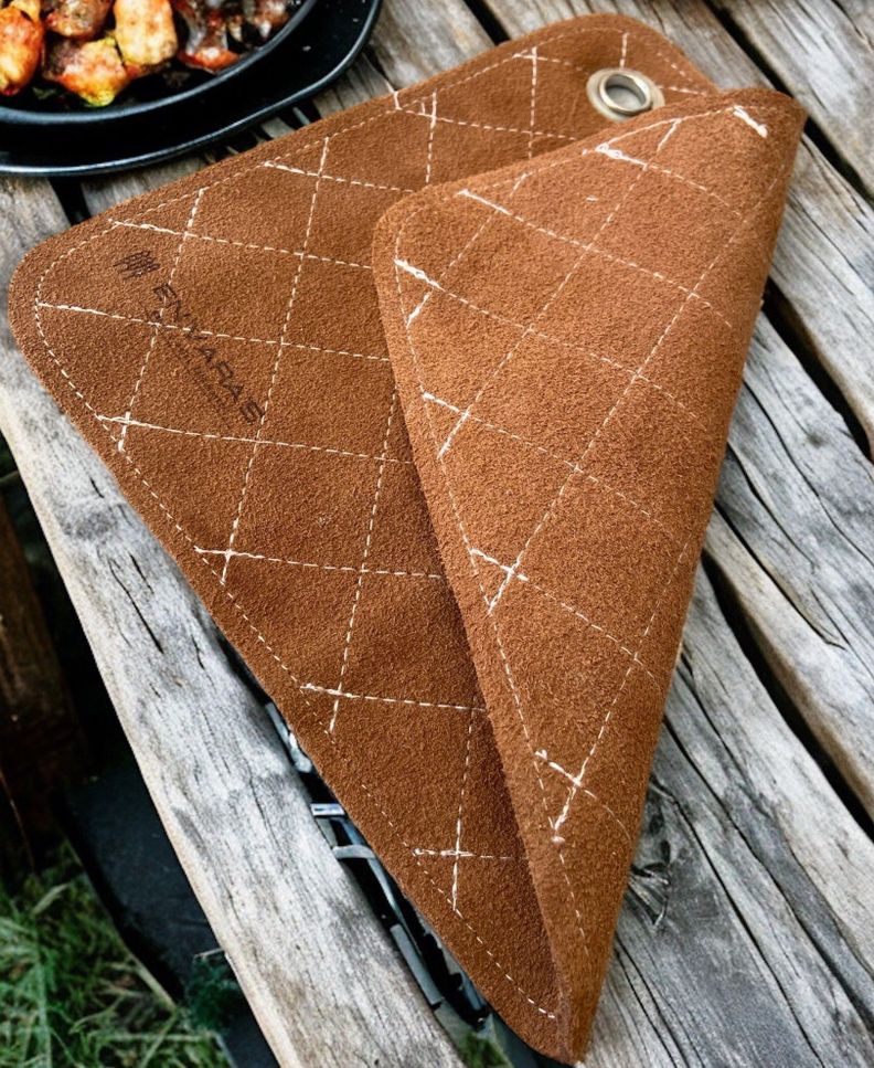 Paño aislante De Luxe para cocina / asado 100% Cuero 20x20cms-2