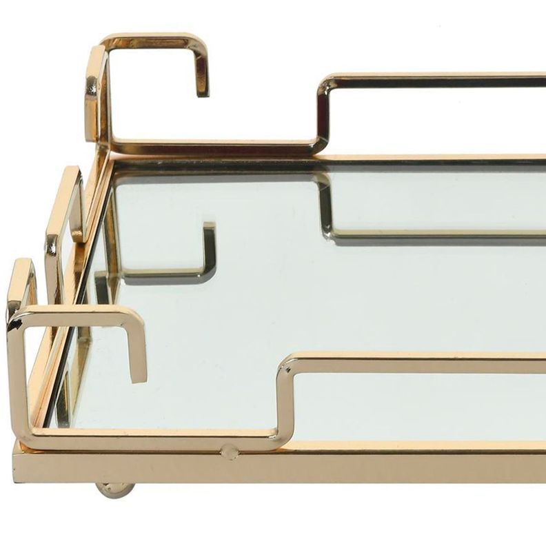 Centro de Mesa Decorativo Augsburgo Rectangular Gold-1