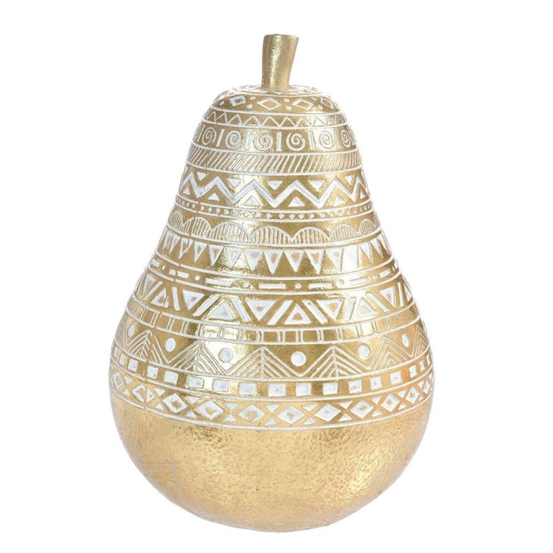 Figura Decorativa Pera Azteca Gold Dorado