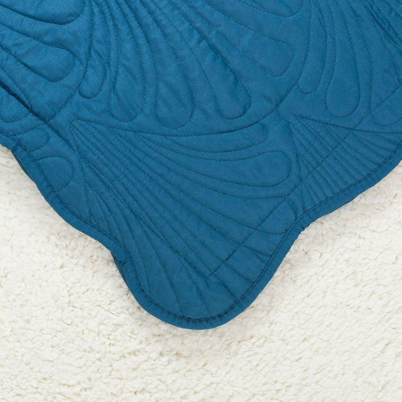 Quilt Sherpa 1,5 Plazas Paris Liso Petroleo-2