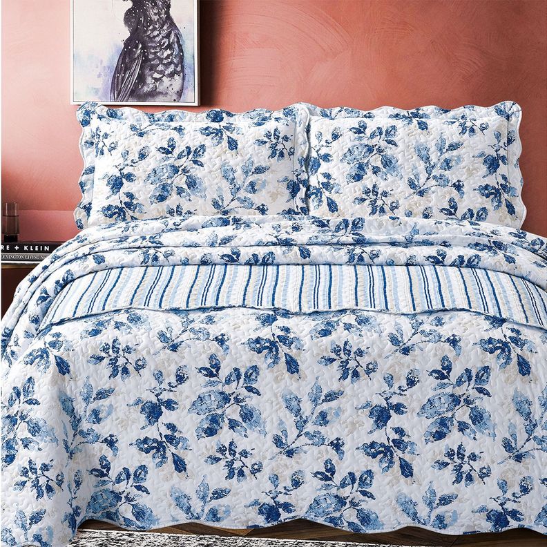 Quilt Con Piecera Valentina 1,5 Plazas-2