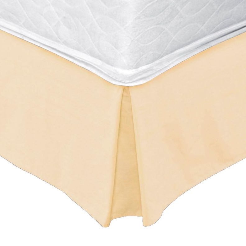 Faldón 144 hilos Clásico Liso 1,5 Plazas Beige-0