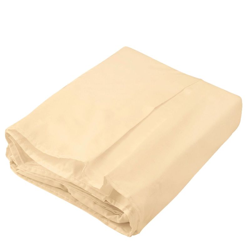 Faldón 144 hilos Clásico Liso 1,5 Plazas Beige-1