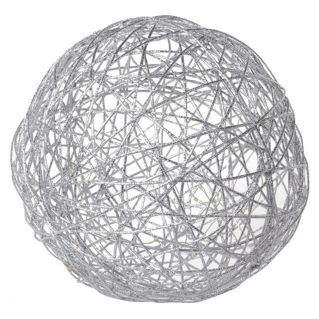 Esfera Luminosa Luces Led Silver Plata