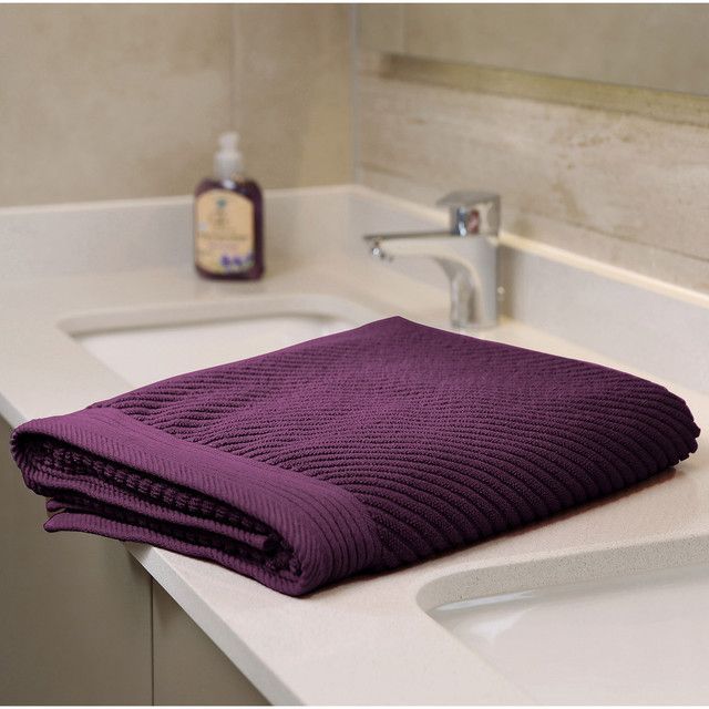 Toallón de Baño Jacquard Morado-2