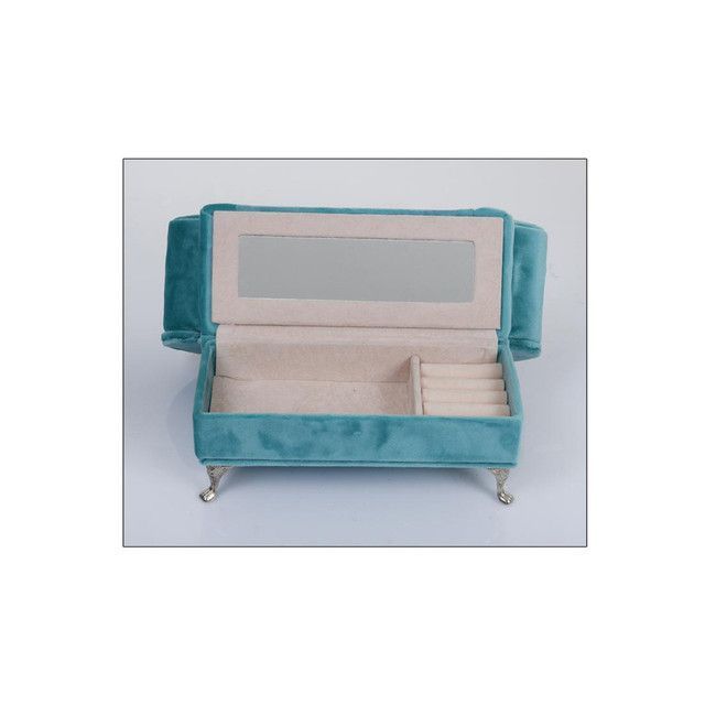 Joyero Decorativo Sofá Turquesa-2