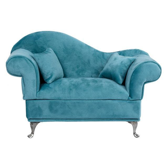 Joyero Decorativo Sofá Turquesa-0