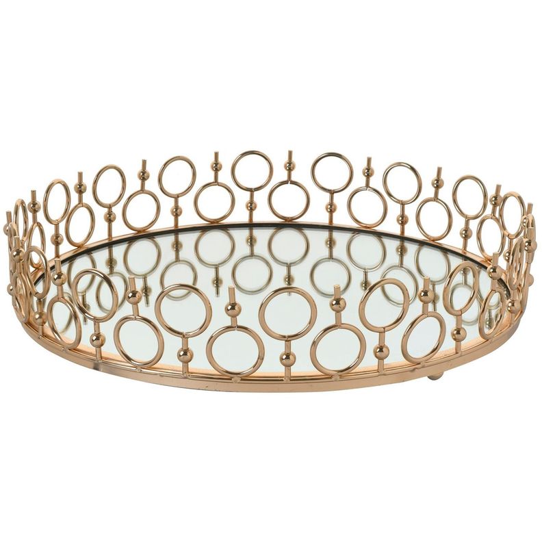 Centro de Mesa Decorativo Amberes Circular Gold-0