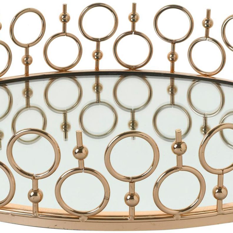 Centro de Mesa Decorativo Amberes Circular Gold-1
