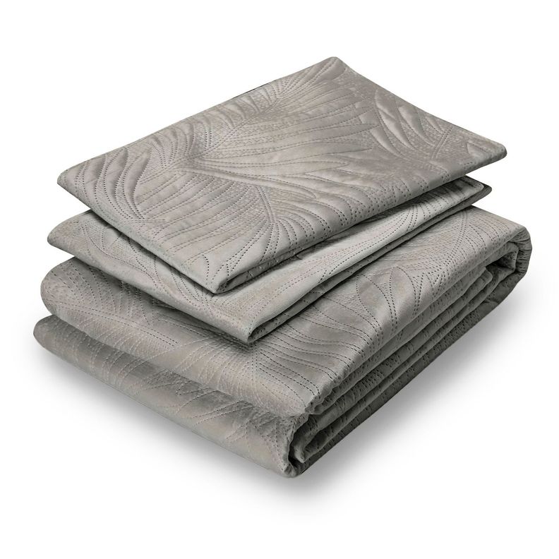 Quilt Liso Velvet Paris Gris Perla King-1