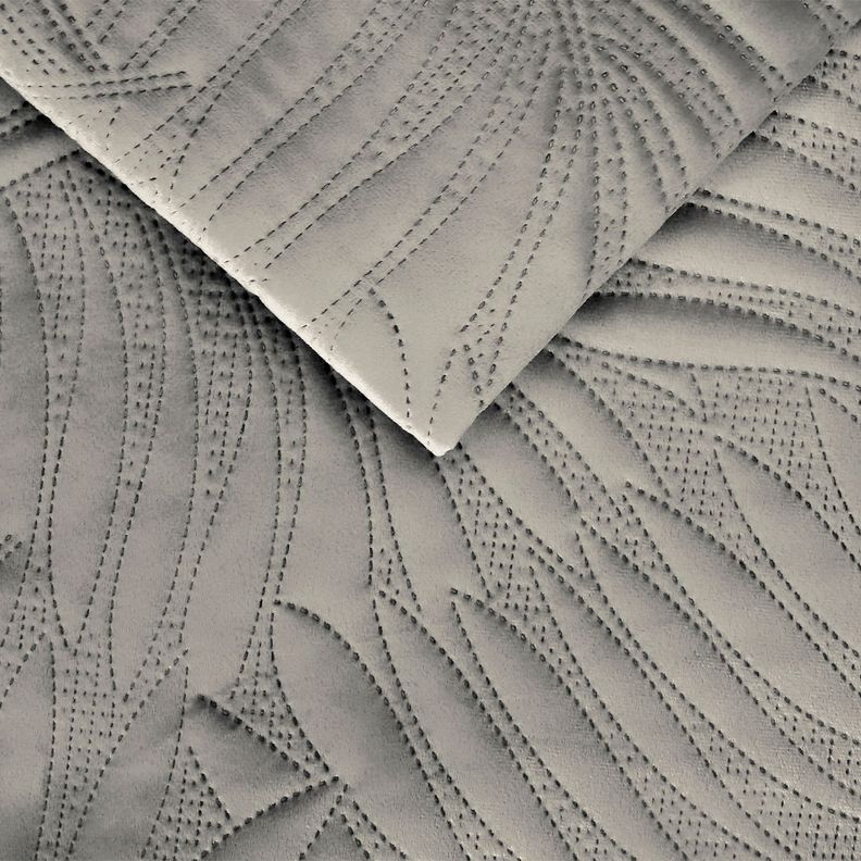 Quilt Liso Velvet Paris Gris Perla King-2