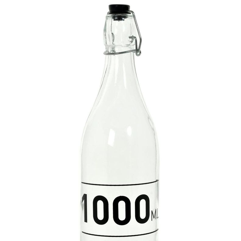 Botella Decorativa de Vidrio con Tapa Refrescante-2