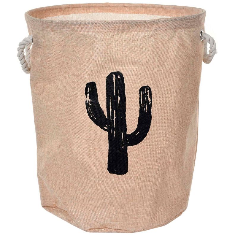 Cesta Decorativa Para Ropa Cactus -0