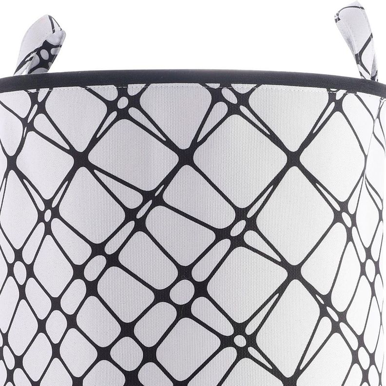 Cesta Decorativa Para Ropa Lineas Black-2