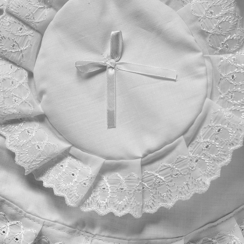Juego de Cortina para Baño 6 Pzas Broderie Blanca-1