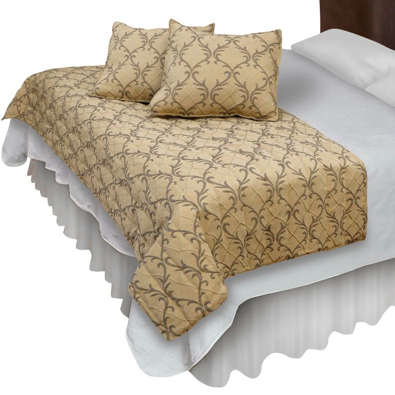Piecera Con Fundas Barroco Beige Reversible-0