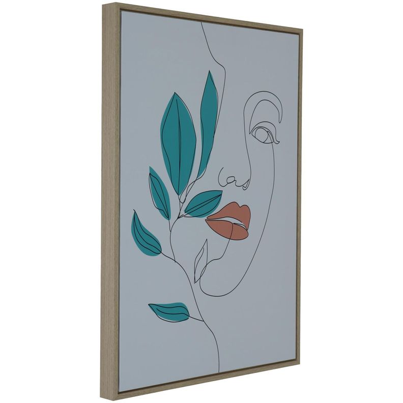 Cuadro Decorativo Jacinta Turquesa 70 x 50-3