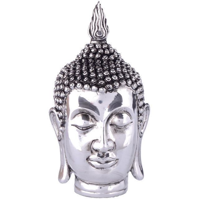 Figura Decorativa Buda Cabeza Jodhpur Silver-0