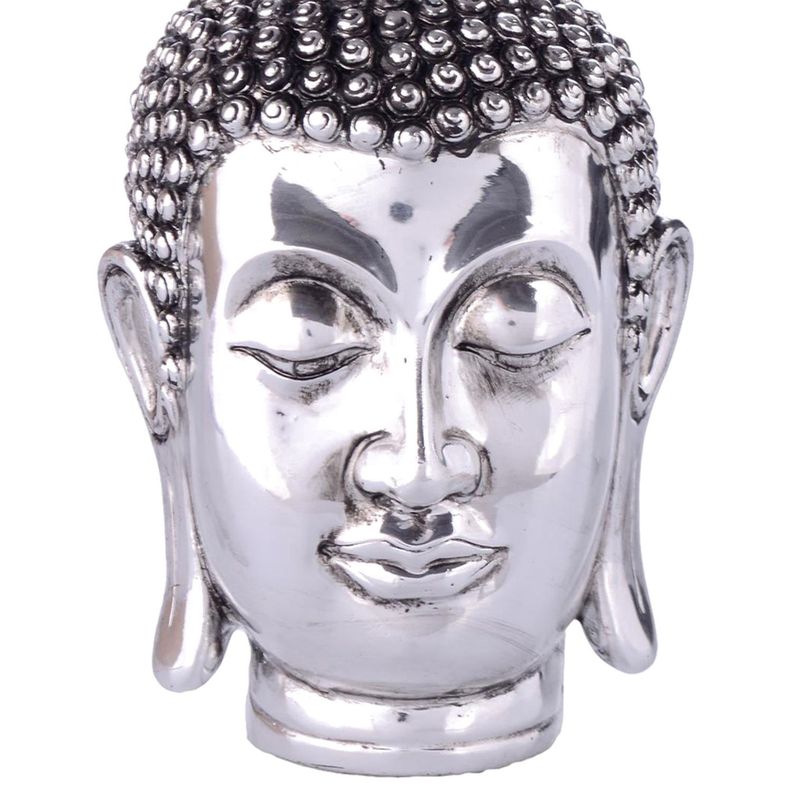 Figura Decorativa Buda Cabeza Jodhpur Silver-1