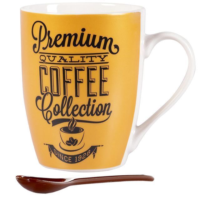 Tazon Decorativo Lungo Con Cuchara Ambar-0