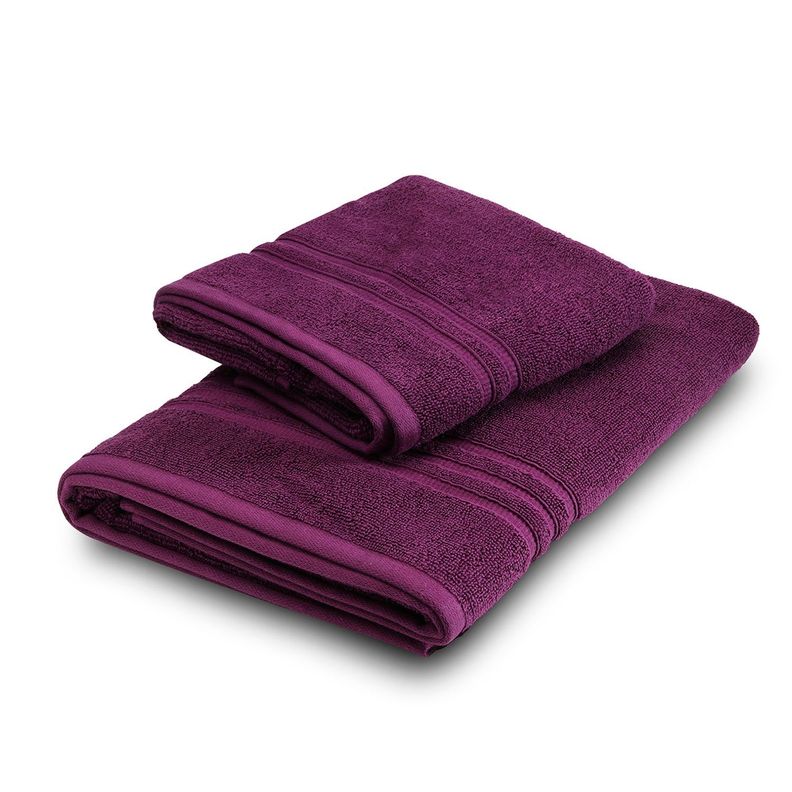 Juego de Toallas de Baño Grecco Morado-0