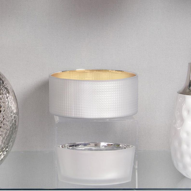 Centro de Mesa Decorativo Austria Circular Gris-2