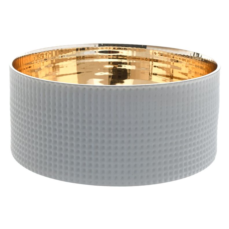 Centro de Mesa Decorativo Austria Circular Gris-0