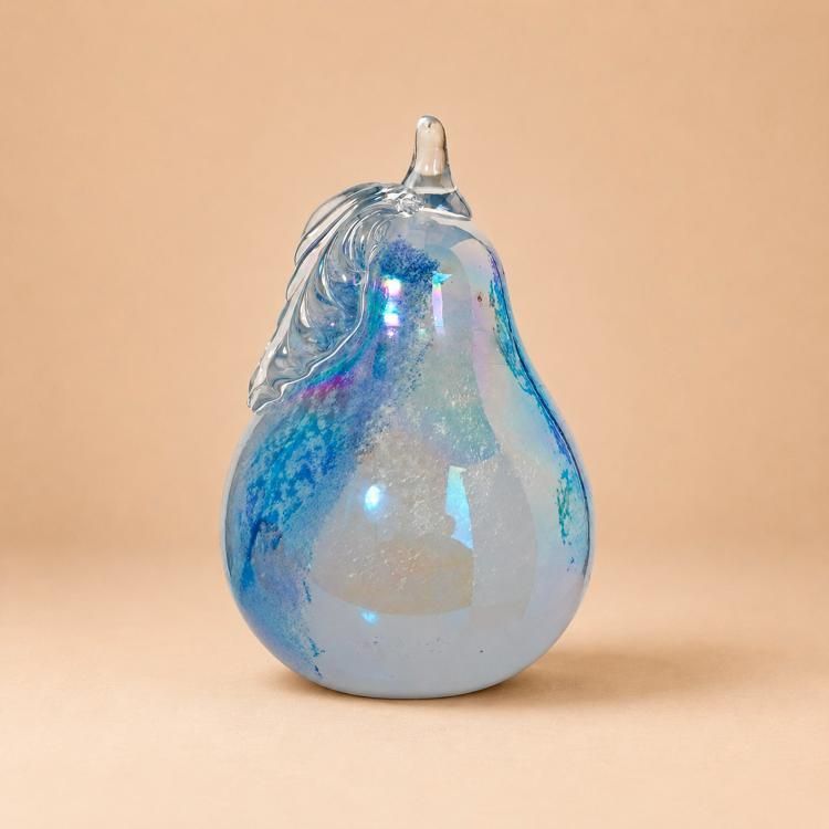 Figura Decorativa Pera Portofino Azul Azul Electrico