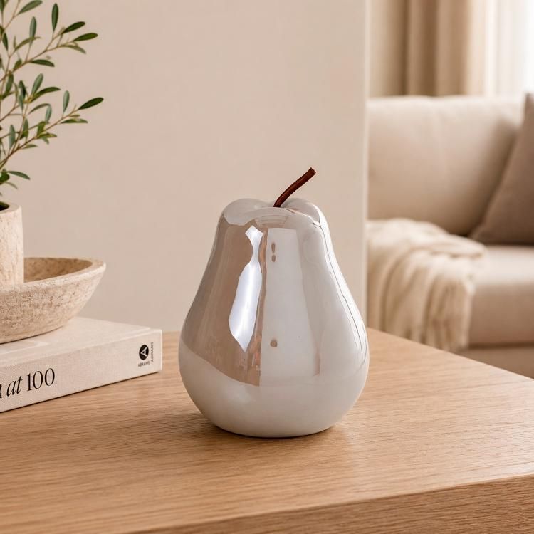 Figura Decorativa Pera Palau Ocre Beige Oscuro