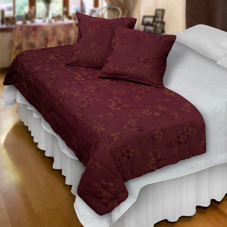 Piecera Con Fundas Sk Victoriana Burdeo Reversible-2