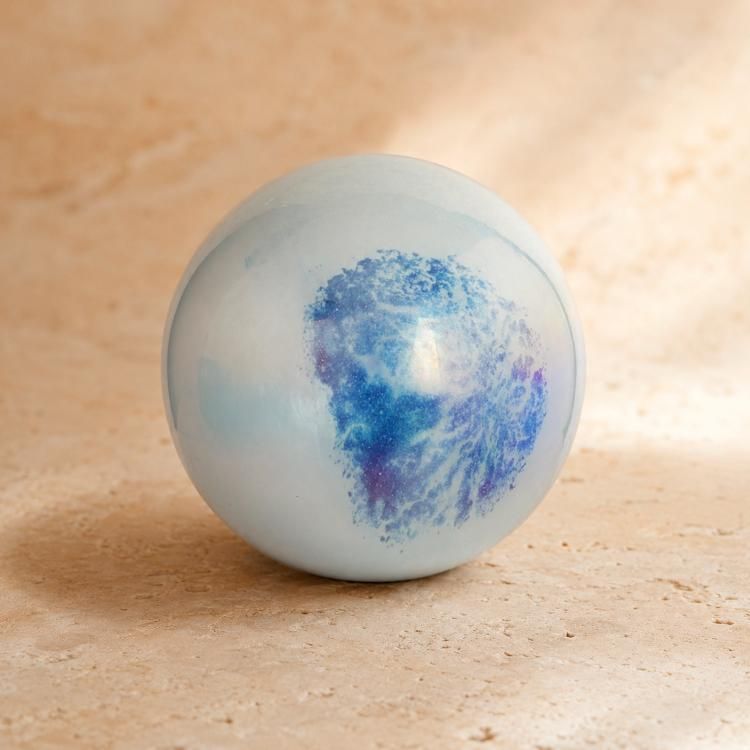 Figura Decorativa Esfera Portofino Azul Azul Electrico