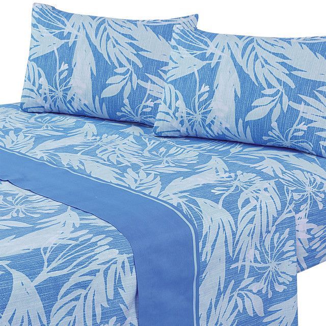 Juegos de Sabanas T144 King Botanica Blue-0