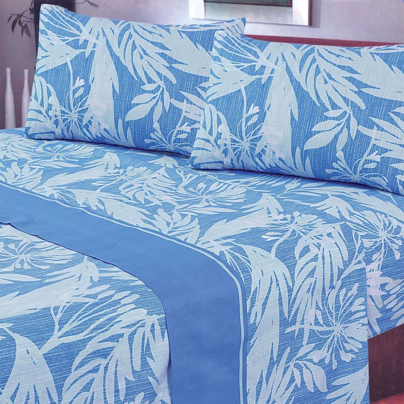 Juegos de Sabanas T144 King Botanica Blue-3