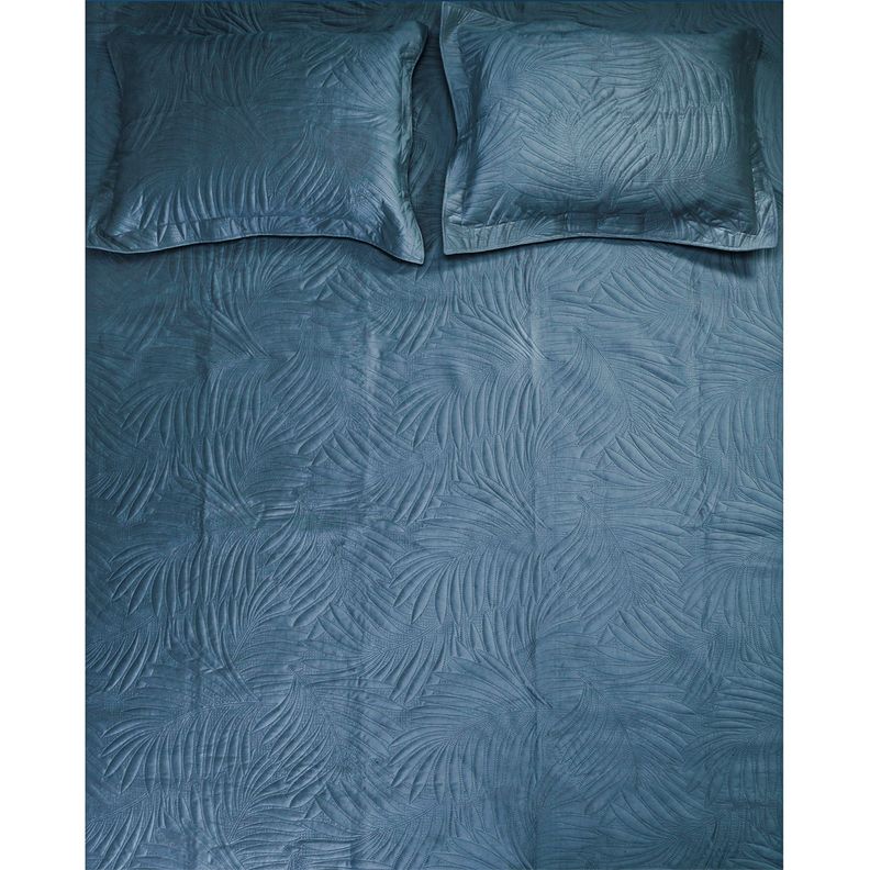 Quilt Liso Velvet Ibiza Petroleo Superking-3