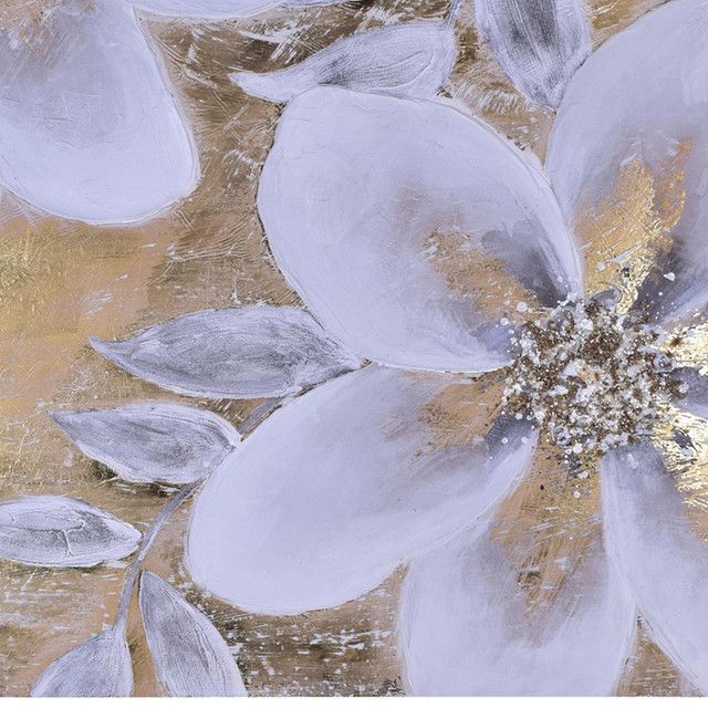 Cuadro Decorativo Flor Gold 100 x 80-2