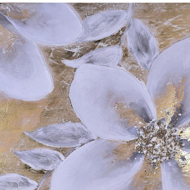 Cuadro Decorativo Flor Gold 100 x 80-1