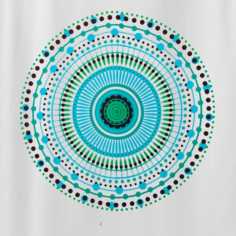 Cortina para Baño Estampada Mandala Mallorca-1
