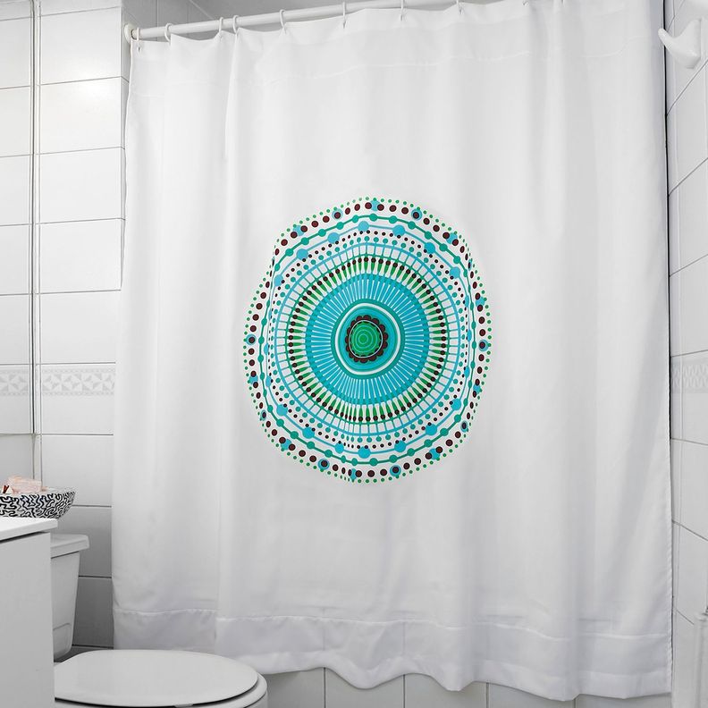 Cortina para Baño Estampada Mandala Mallorca-3