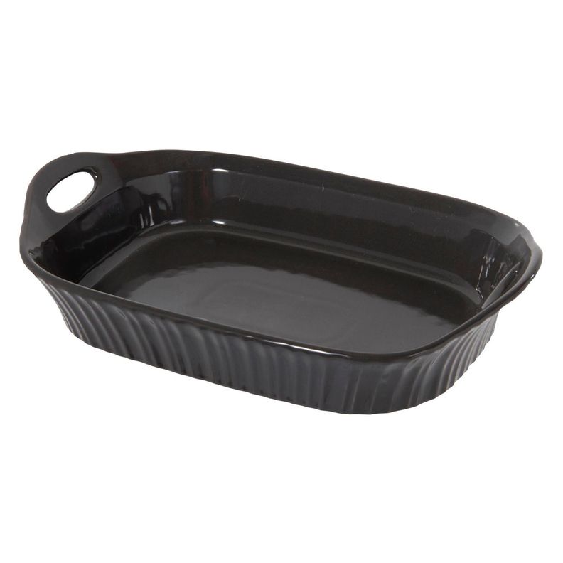Fuente Decorativa Porcelana Canasta Negra-2