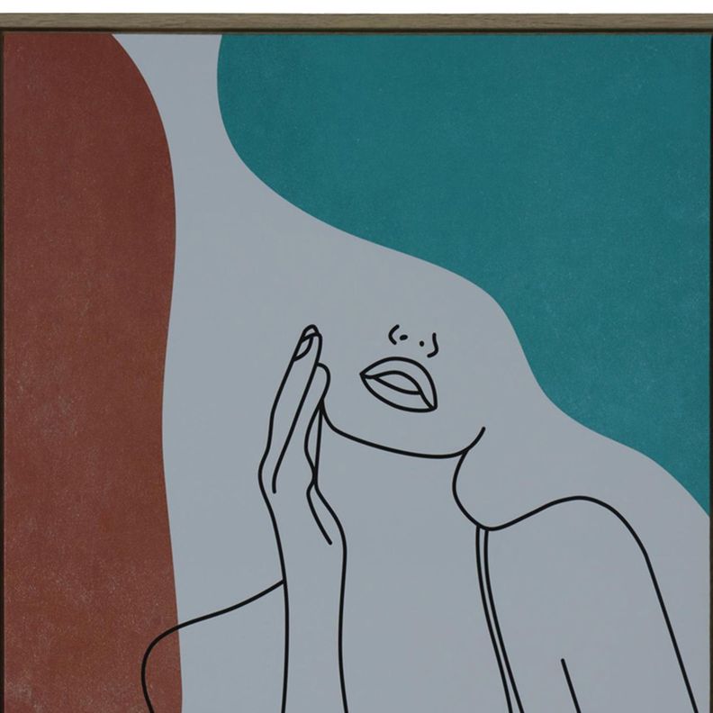 Cuadro Decorativo Paula Turquesa 70 x 50-2