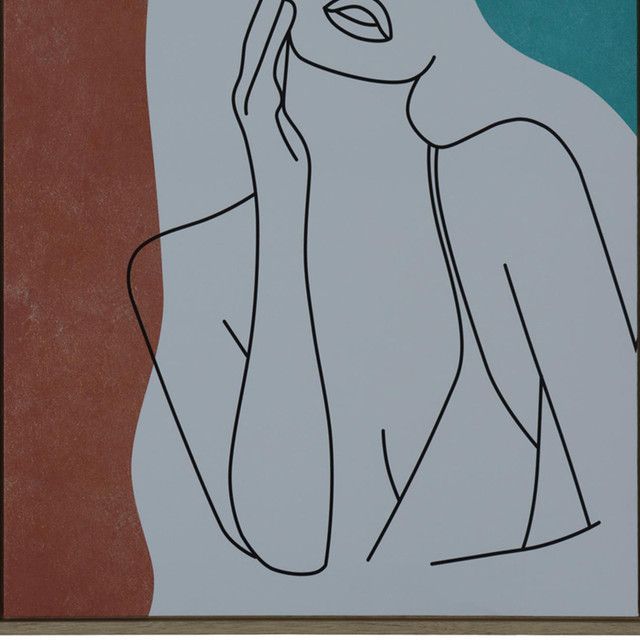 Cuadro Decorativo Paula Turquesa 70 x 50-1